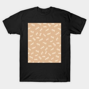 Pastel pink  Abstract Mudcloth Lines Pattern T-Shirt